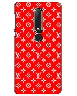 Чехол для Nokia 6 2018 с картинкой «Яркий паттерн LV»
