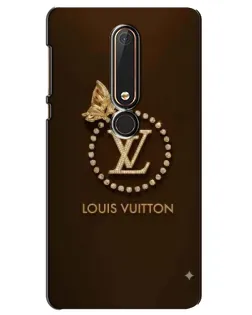 Чехол для Nokia 6 2018 с картинкой «LV — золотая печать»