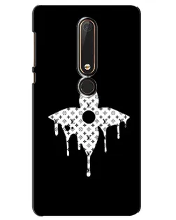 Чехол для Nokia 6 2018 с картинкой «Цветочная монограмма»