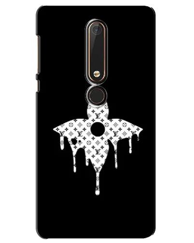 Чехол для Nokia 6 2018 с картинкой «Цветочная монограмма»