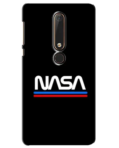 Чехол для Nokia 6 2018 с картинкой «NASA — классика Red Blue»