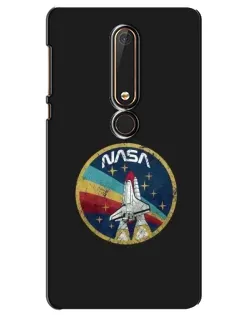 Чехол для Nokia 6 2018 с картинкой «NASA — эмблема миссии»