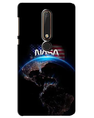 Чехол для Nokia 6 2018 с картинкой «Земля из космоса NASA»