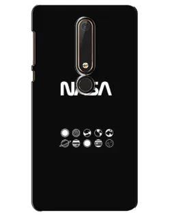Чехол для Nokia 6 2018 с картинкой «NASA — технический принт»
