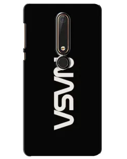 Чехол для Nokia 6 2018 с картинкой «NASA — вертикальный логотип»