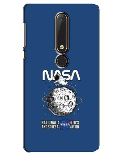 Чехол для Nokia 6 2018 с картинкой «NASA — лунная миссия»