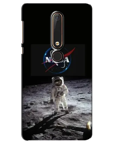 Чехол для Nokia 6 2018 с картинкой «Астронавт на Луне»