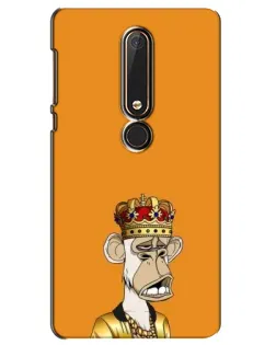 Чехол для Nokia 6 2018 с картинкой «Золотая обезьяна Bored Ape» Чехол для Nokia 6 2018 с картинкой «Золотая обезьяна Bored Ape»