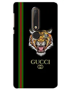 Чехол для Nokia 6 2018 с картинкой «Тигр Gucci»