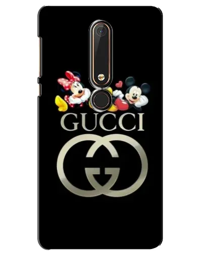 Чехол для Nokia 6 2018 с картинкой «Gucci — герои Disney»