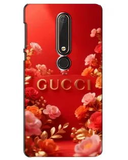 Чехол для Nokia 6 2018 с картинкой «Gucci — золотой сад»