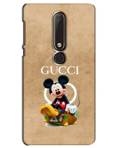 Чехол для Nokia 6 2018 с картинкой «Микки Маус Gucci — крафт»