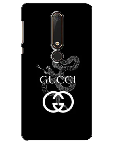 Чехол для Nokia 6 2018 с картинкой «Gucci — серебряная змея»