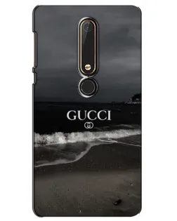Чехол для Nokia 6 2018 с картинкой «Gucci — морской прибой»