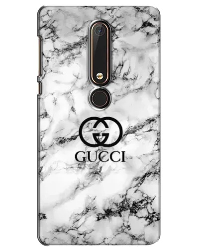 Чехол для Nokia 6 2018 с картинкой «Gucci — мраморный шик»