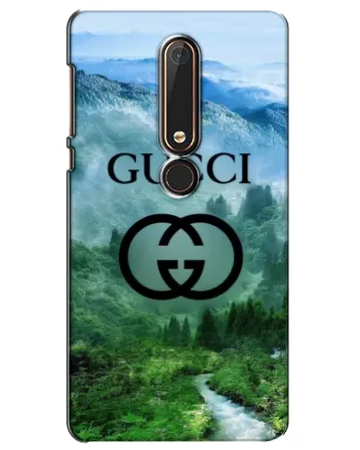 Чехол для Nokia 6 2018 с картинкой «Gucci — горный пейзаж»
