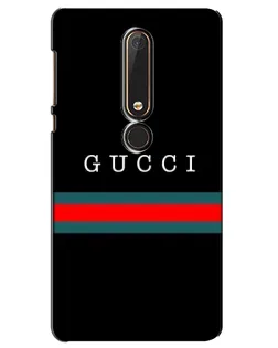 Чехол для Nokia 6 2018 с картинкой «Gucci — красный пояс»