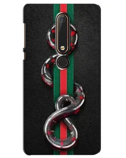 Чохол для Nokia 6 2018 з картинкою «Gucci — змія на смузі»