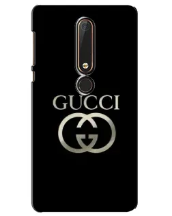 Чохол для Nokia 6 2018 з картинкою «Gucci — золото на чорному»