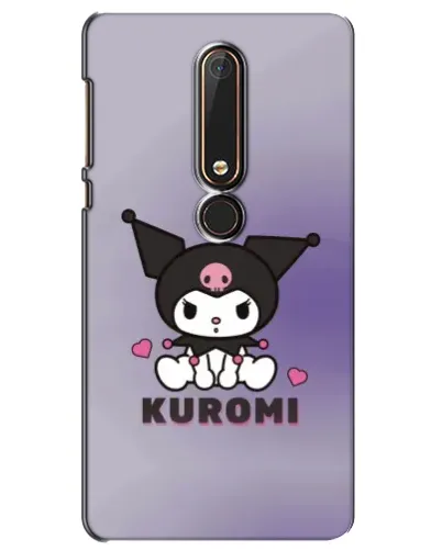 Чехол для Nokia 6 2018 с картинкой «Kuromi — фиолетовый арт»