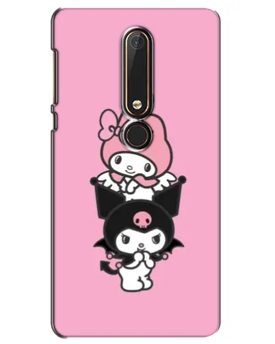Чехол для Nokia 6 2018 с картинкой «My Melody и Kuromi»