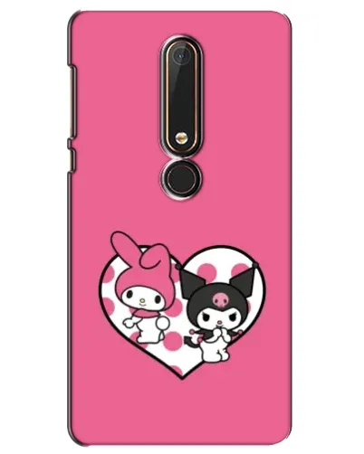 Чехол для Nokia 6 2018 с картинкой «Kuromi и My Melody»