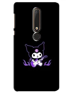 Чехол для Nokia 6 2018 с картинкой «Электрическая Kuromi»