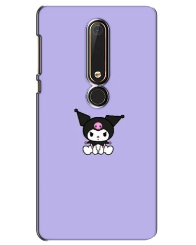 Чехол для Nokia 6 2018 с картинкой «Kuromi — фиолетовый минимализм»