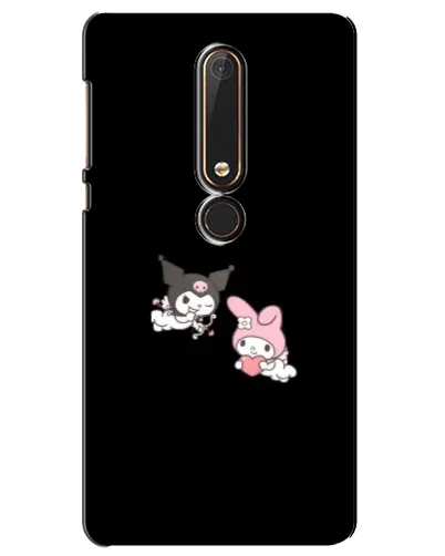Чехол для Nokia 6 2018 с картинкой «My Melody и Kuromi»