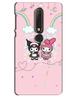 Чехол для Nokia 6 2018 с картинкой «My Melody и Kuromi»