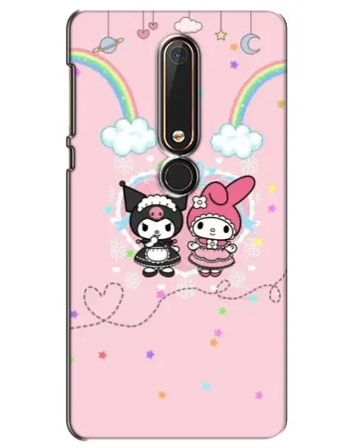 Чехол для Nokia 6 2018 с картинкой «My Melody и Kuromi»