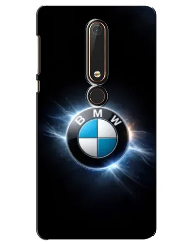 Чехол для Nokia 6 2018 с картинкой «BMW — неоновое сияние»