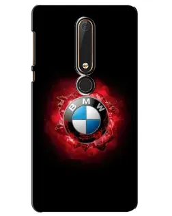 Чехол для Nokia 6 2018 с картинкой «Логотип BMW — вспышка»