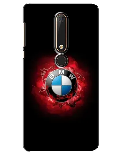 Чехол для Nokia 6 2018 с картинкой «Логотип BMW — вспышка»