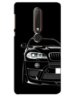 Чехол для Nokia 6 2018 с картинкой «Темный силуэт BMW»