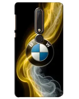 Чехол для Nokia 6 2018 с картинкой «Золотистый дым BMW»