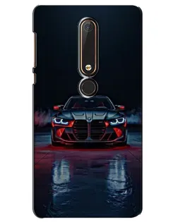 Чехол для Nokia 6 2018 с картинкой «BMW на мокрой дороге»