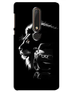 Чехол для Nokia 6 2018 с картинкой «BMW и лев»