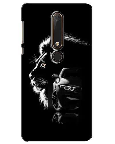 Чехол для Nokia 6 2018 с картинкой «BMW и лев»