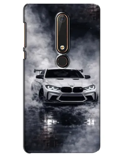Чехол для Nokia 6 2018 с картинкой «BMW сквозь туман»