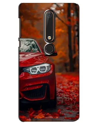 Чехол для Nokia 6 2018 с картинкой «Осенняя BMW M4»