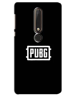 Чехол для Nokia 6 2018 с картинкой «Лого BMW — металлический блеск»