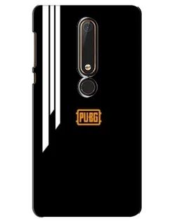 Чехол для Nokia 6 2018 с картинкой «PUBG — вертикальные линии»