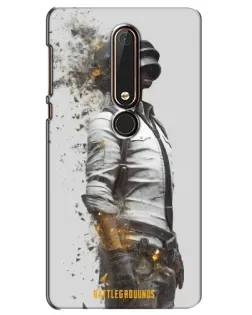 Чехол для Nokia 6 2018 с картинкой «PUBG — боец в пыли»