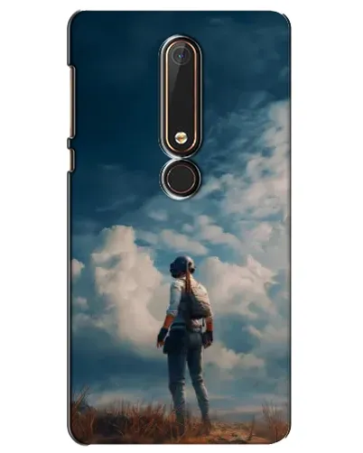 Чехол для Nokia 6 2018 с картинкой «Герой PUBG на скале» Чехол для Nokia 6 2018 с картинкой «Герой PUBG на скале»