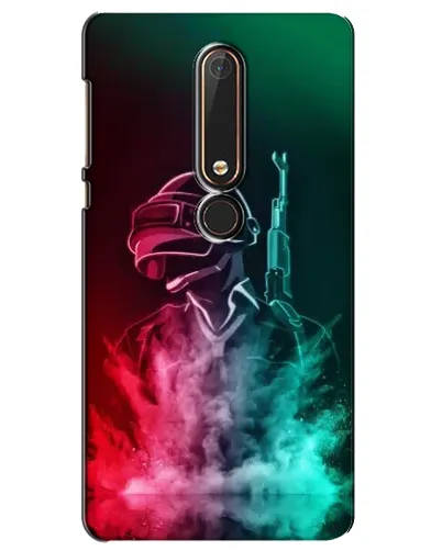 Чехол для Nokia 6 2018 с картинкой «PUBG — огненный воин» Чехол для Nokia 6 2018 с картинкой «PUBG — огненный воин»