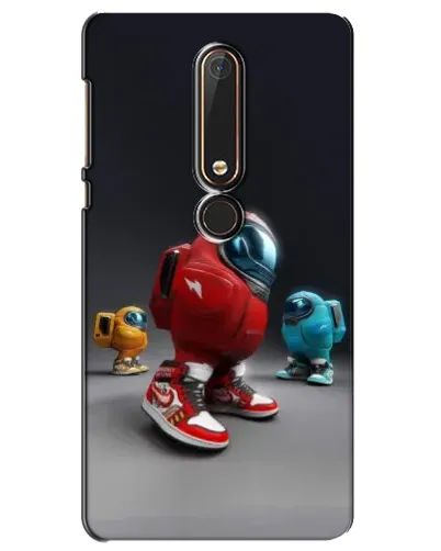 Чехол для Nokia 6 2018 с картинкой «Among Us — 3D стиль»