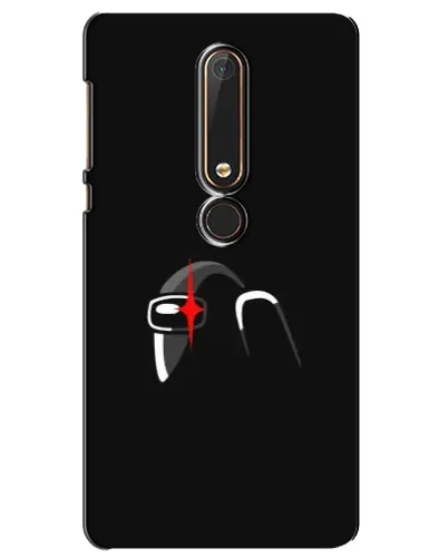 Чехол для Nokia 6 2018 с картинкой «Among Us шлем»