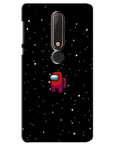 Чехол для Nokia 6 2018 с картинкой «Красный Among Us»