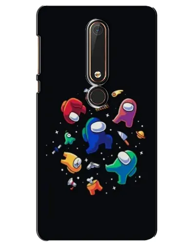 Чехол для Nokia 6 2018 с картинкой «Among Us космос»